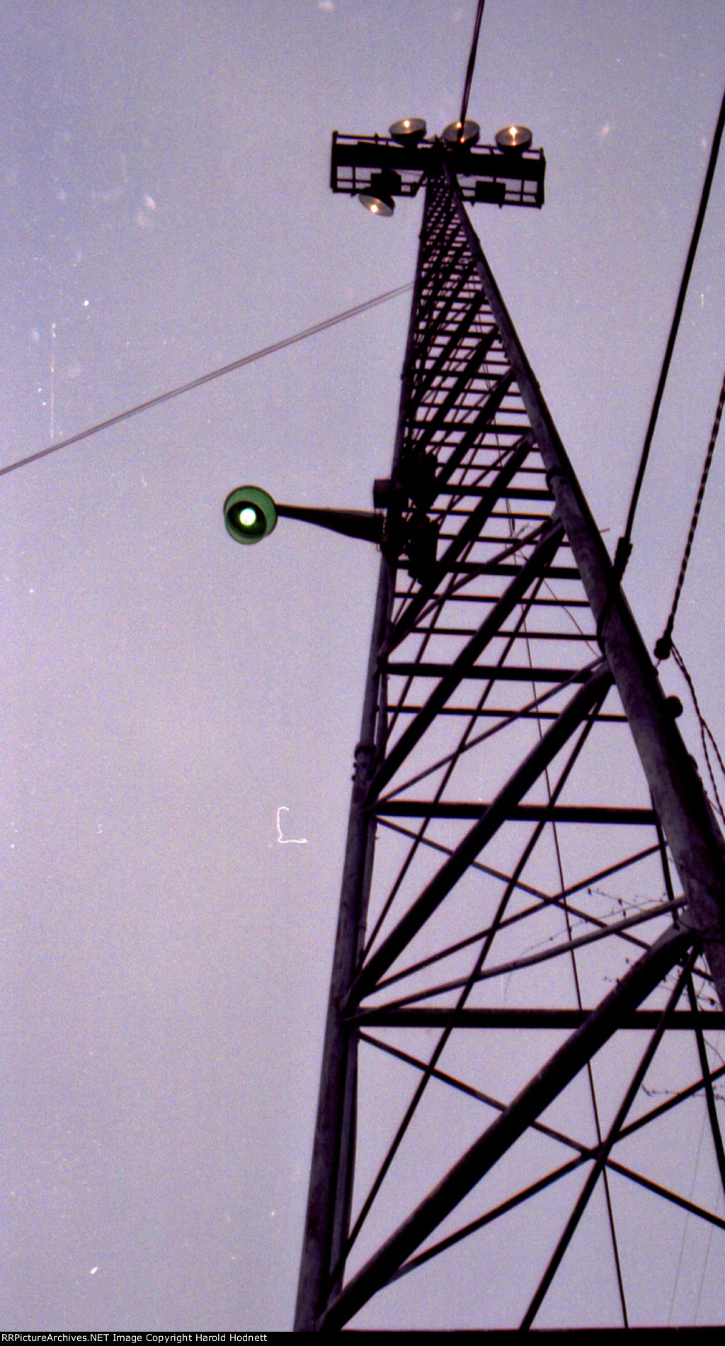 The yard light tower in NS Glenwood yard